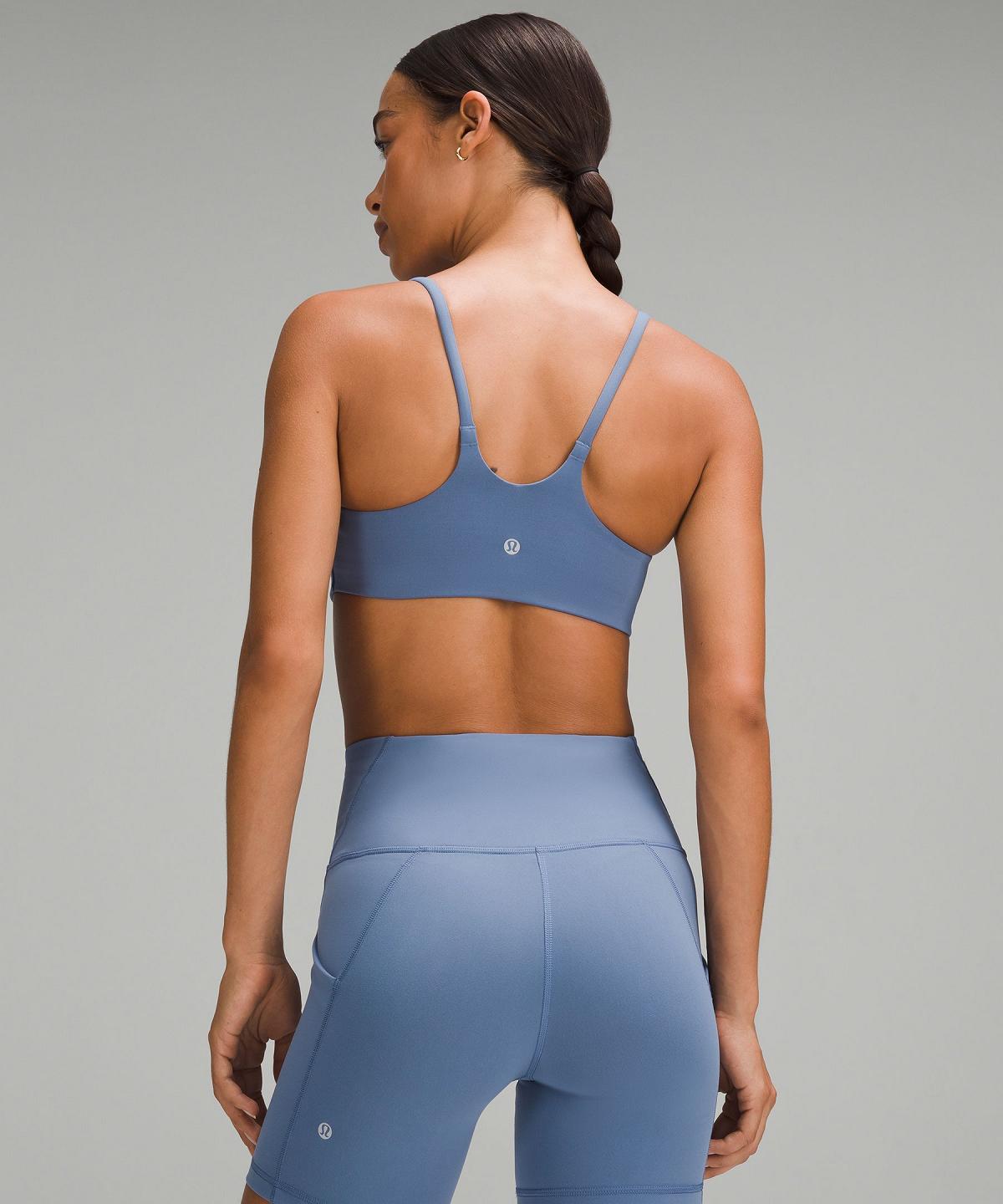 Lululemon Wunder Train Strappy Racer Sports BH Dame Blå | NO_LuLu54185