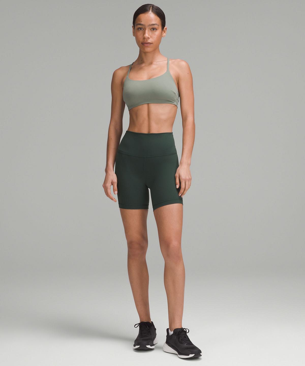 Lululemon Wunder Train Strappy Racer Sports BH Dame Grå Grønn | NO_LuLu10422