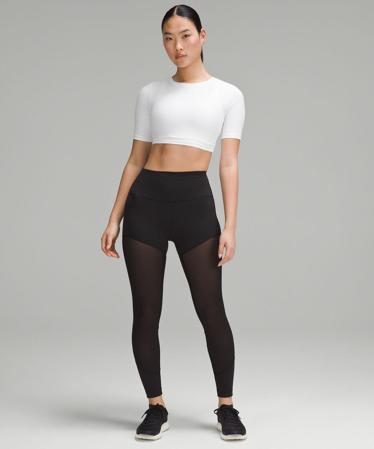 Lululemon Wunder Train Super-Cropped T-skjorte Dame Hvite | NO_LuLu31932