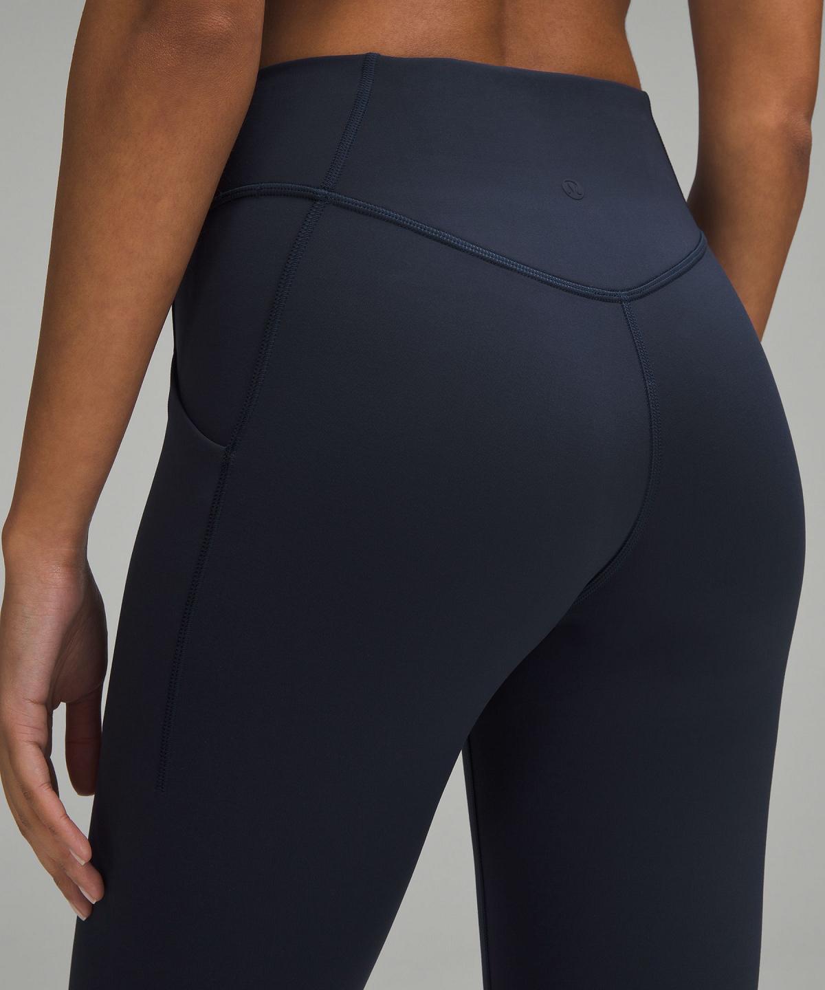 Lululemon Wunder Under SmoothCover Tight with Pockets 25" Leggings Dame Marineblå | NO_LuLu54551