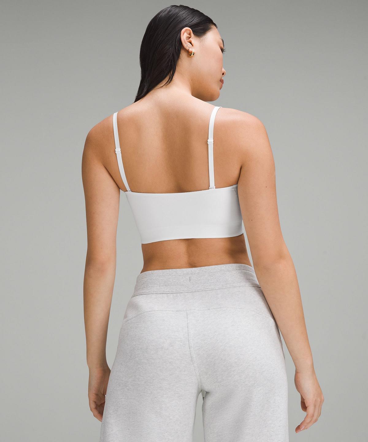 Lululemon Wundermost Ultra-Soft Nulu Bandeaulette Sports BH Dame Hvite | NO_LuLu92259