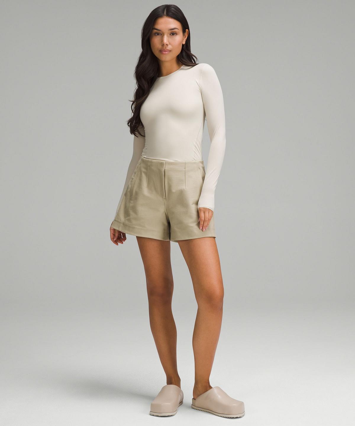 Lululemon Wundermost Ultra-Soft Nulu Crewneck Long-Sleeve T-skjorte Dame Hvite | NO_LuLu11609