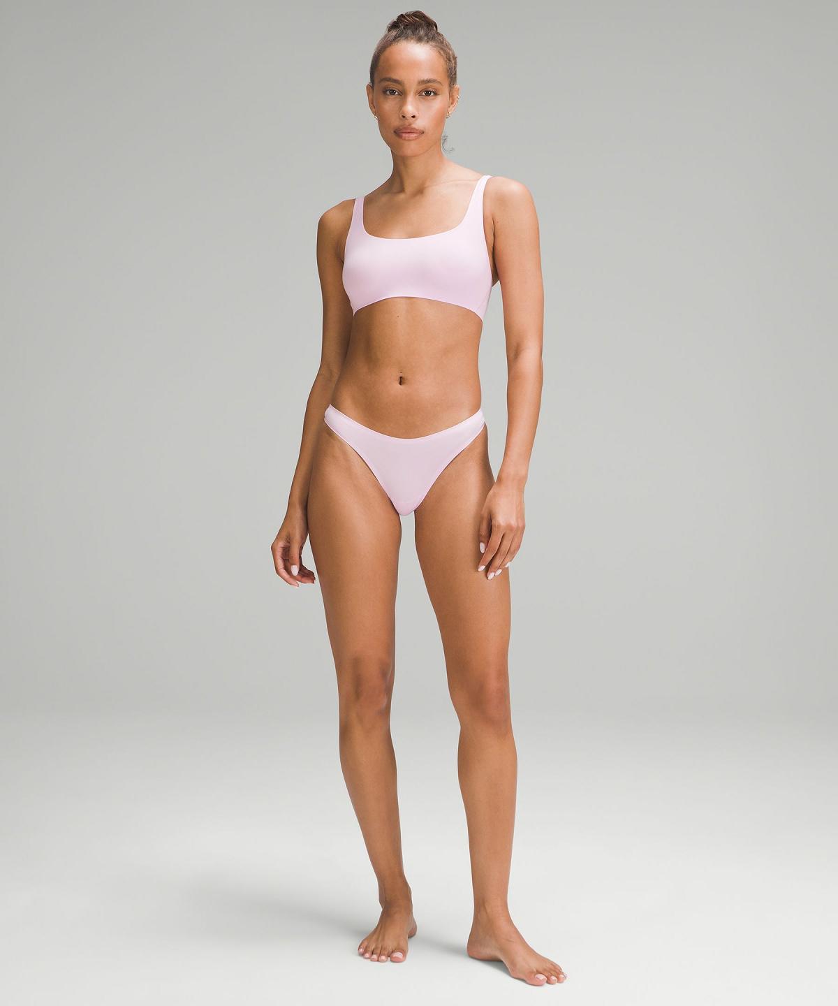 Lululemon Wundermost Ultra-Soft Nulu Dipped-Waist Thong Undertøy Dame Svarte Korall | NO_LuLu47960