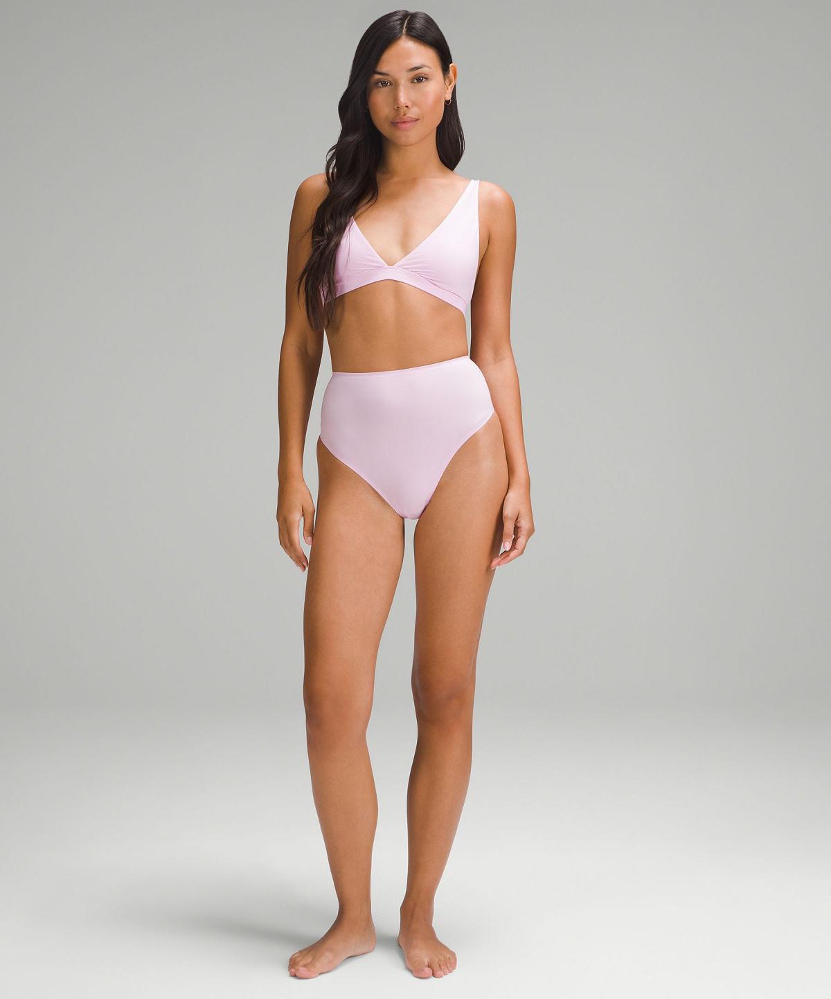 Lululemon Wundermost Ultra-Soft Nulu High-Waist Thong Undertøy Dame Svarte Korall | NO_LuLu22259