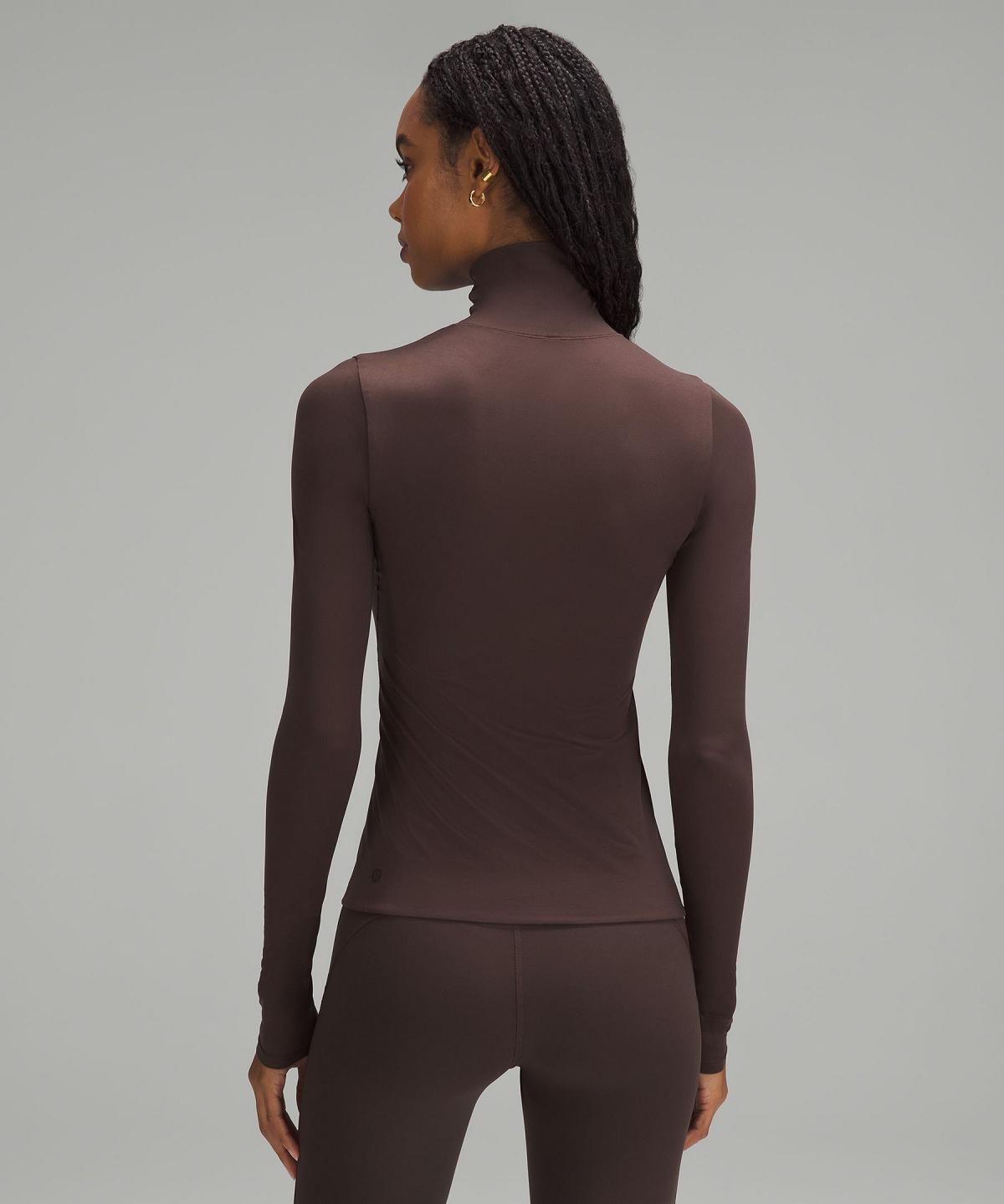 Lululemon Wundermost Ultra-Soft Nulu Long-Sleeve Turtleneck Langermet Skjorte Dame Kaffe | NO_LuLu22608