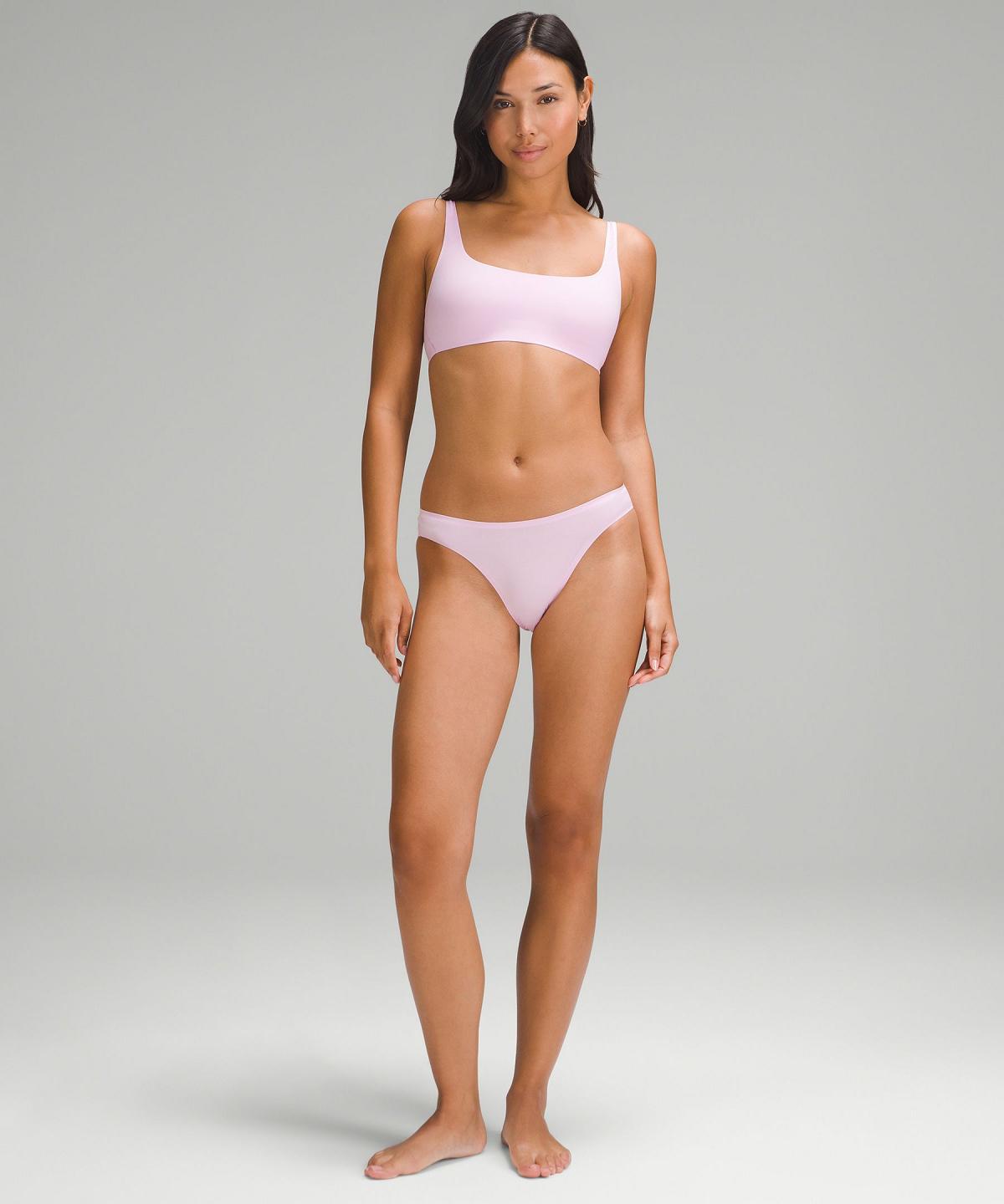 Lululemon Wundermost Ultra-Soft Nulu Mid-Rise Bikini Undertøy Dame Svarte Korall | NO_LuLu38942