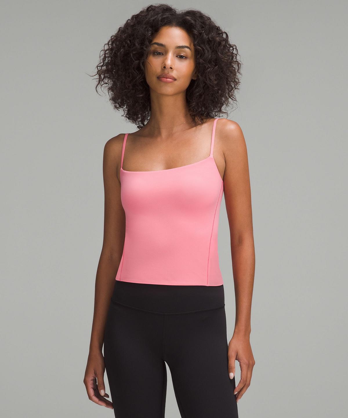 Lululemon Wundermost Ultra-Soft Nulu Spaghetti-Strap Cami Tank Top Dame Rosa | NO_LuLu87200