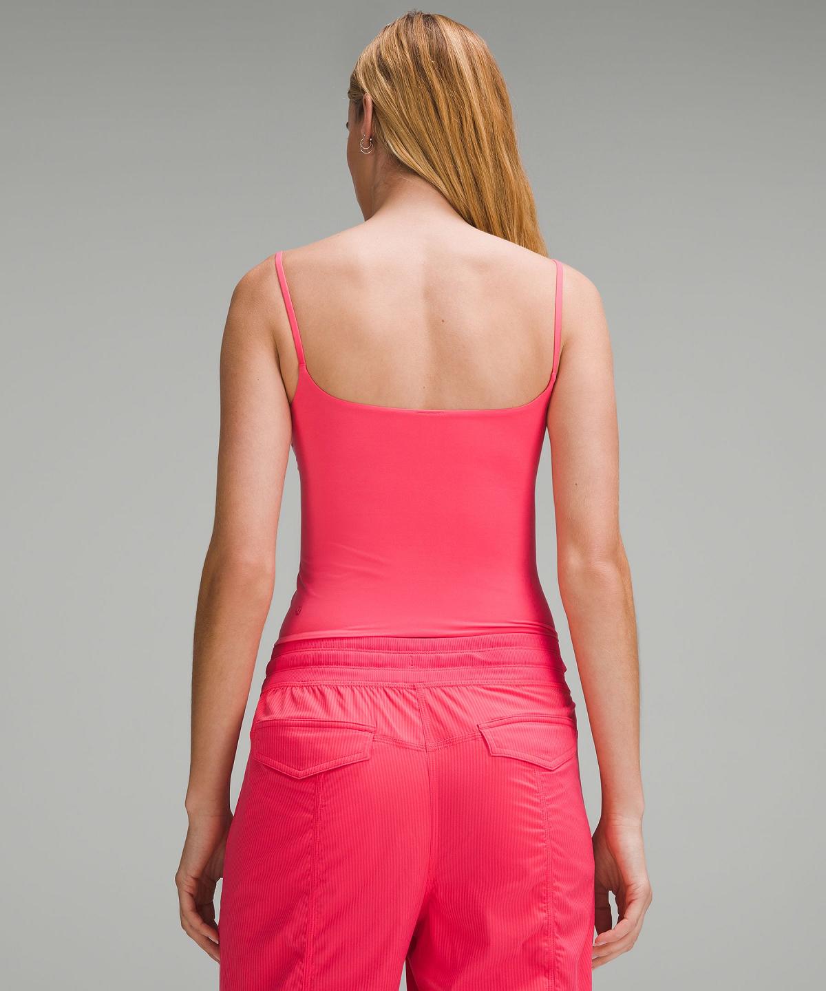 Lululemon Wundermost Ultra-Soft Nulu Spaghetti-Strap Cami Tank Top Dame Rosa | NO_LuLu77319