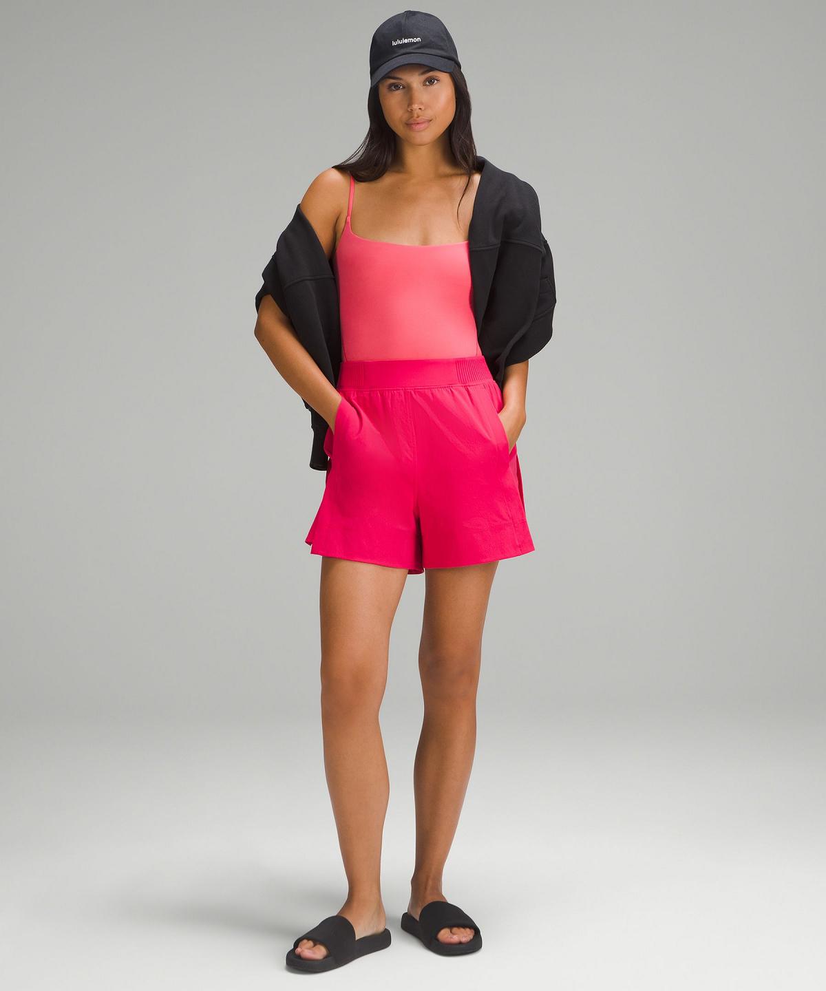 Lululemon Wundermost Ultra-Soft Nulu Square-Neck Spaghetti-Strap Body Dame Rosa | NO_LuLu47474