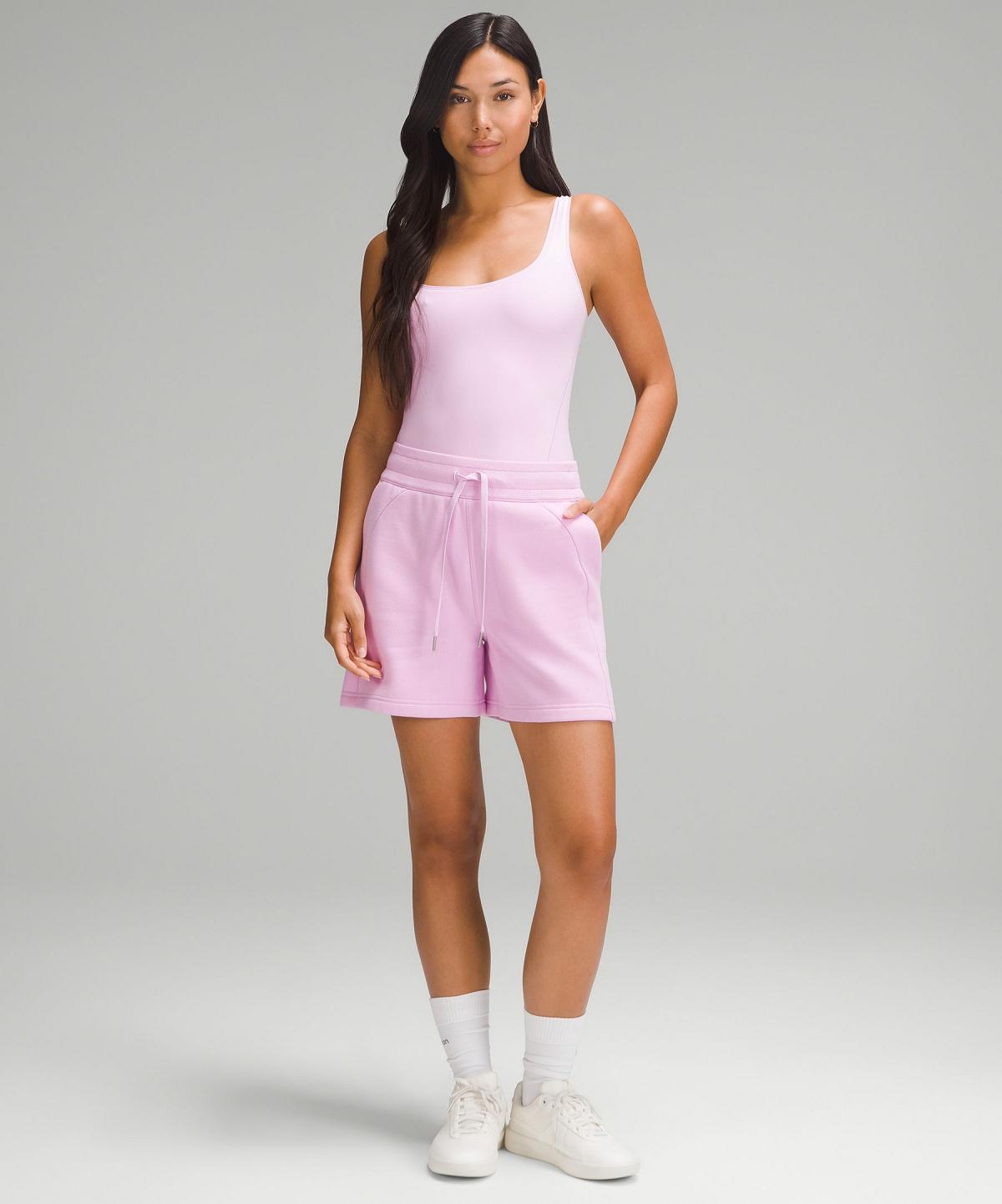 Lululemon Wundermost Ultra-Soft Nulu Square-Neck Sleeveless Skjorte Dame Rosa | NO_LuLu74799