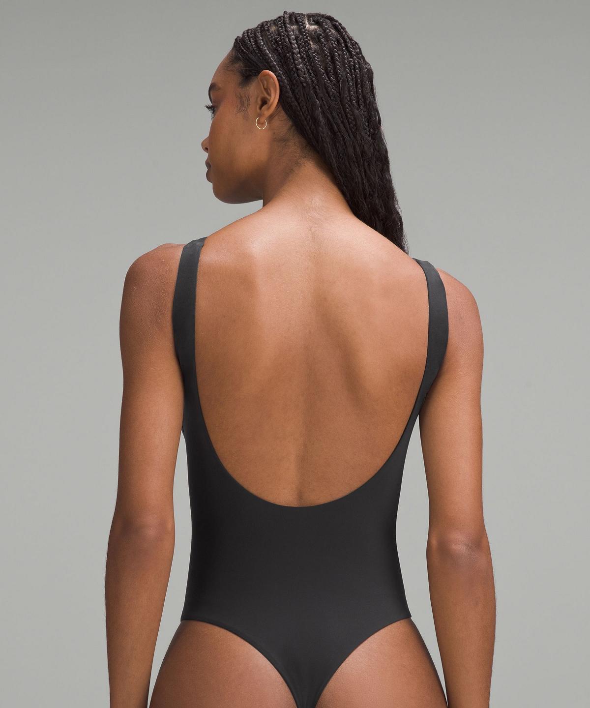 Lululemon Wundermost Ultra-Soft Nulu Super-High-Cut Body Dame Svarte | NO_LuLu62616