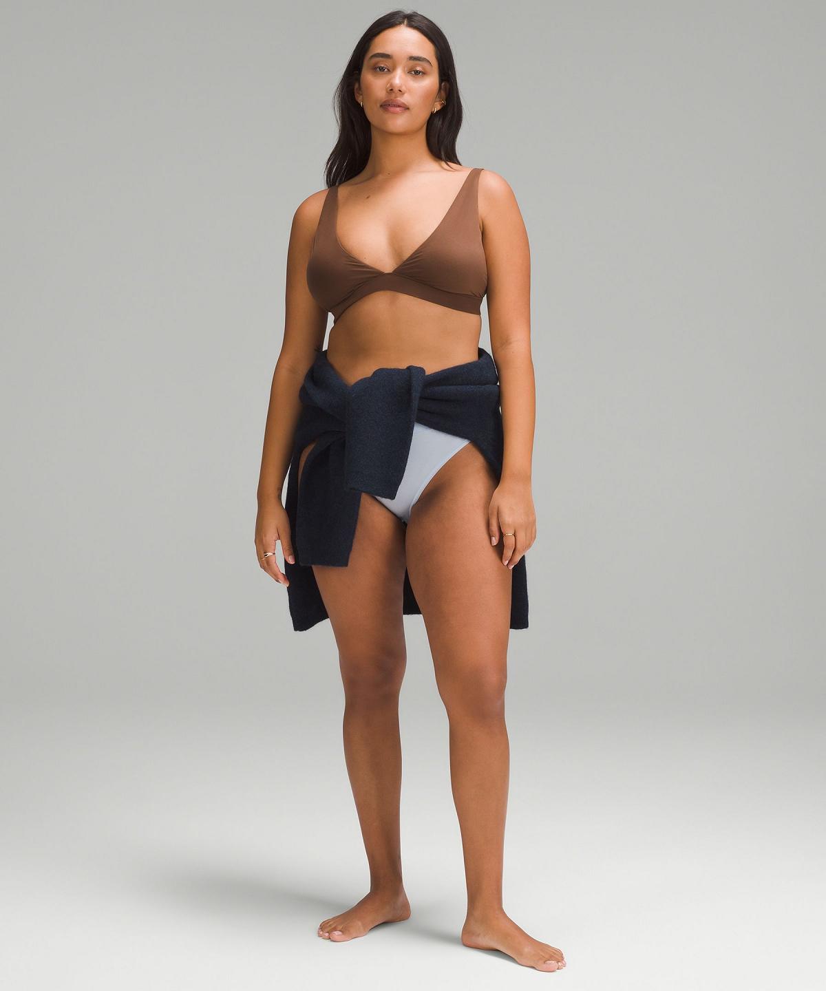 Lululemon Wundermost Ultra-Soft Nulu Trianglelette A–D Cups Sports BH Dame Brune | NO_LuLu35830