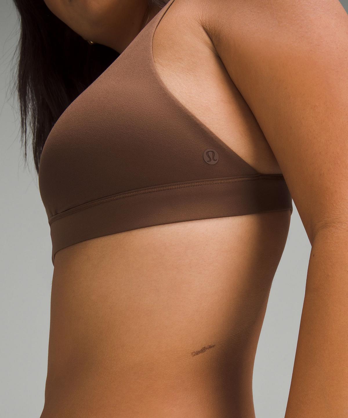 Lululemon Wundermost Ultra-Soft Nulu Trianglelette A–D Cups Sports BH Dame Brune | NO_LuLu35830