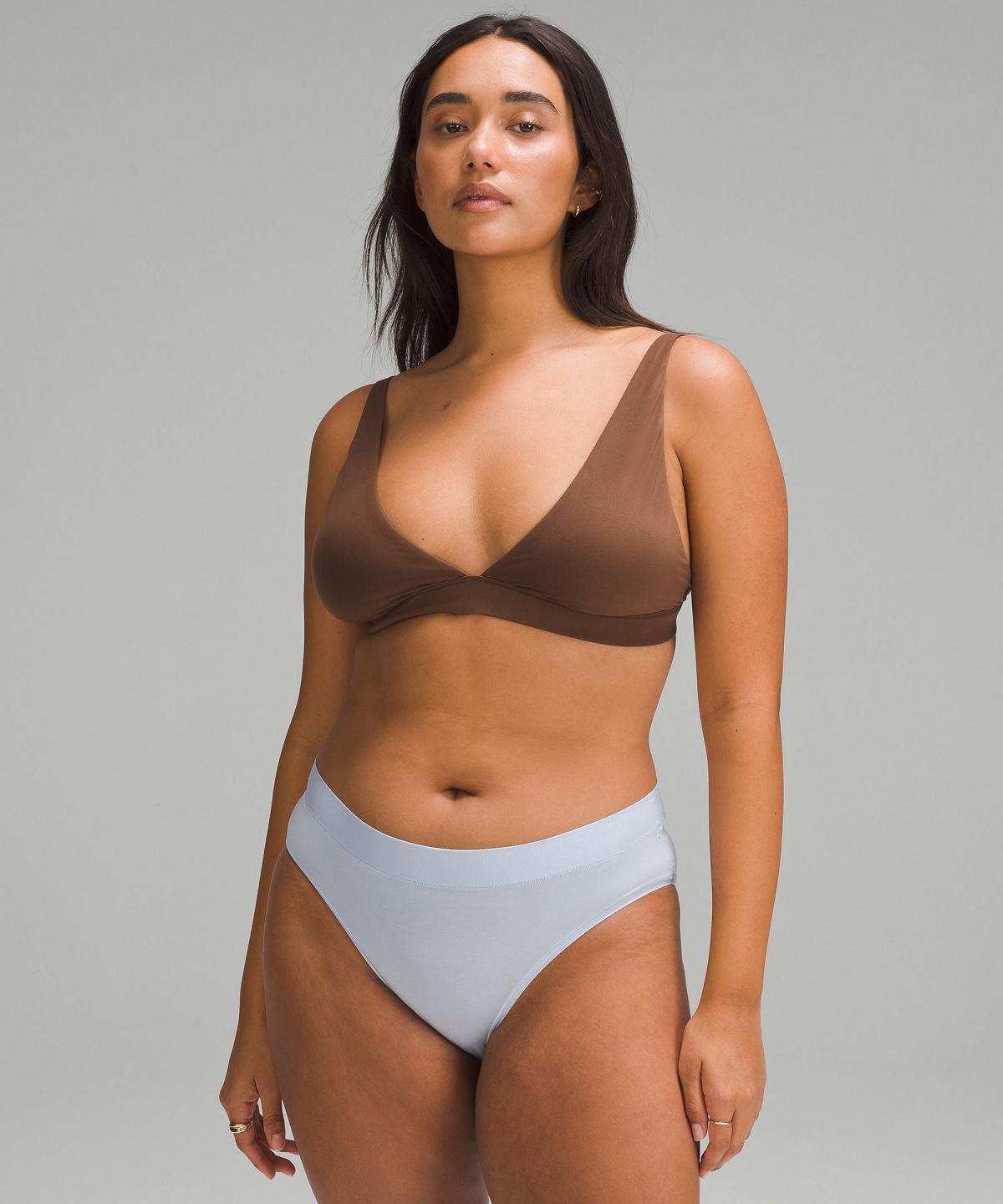 Lululemon Wundermost Ultra-Soft Nulu Trianglelette A–D Cups Sports BH Dame Brune | NO_LuLu35830