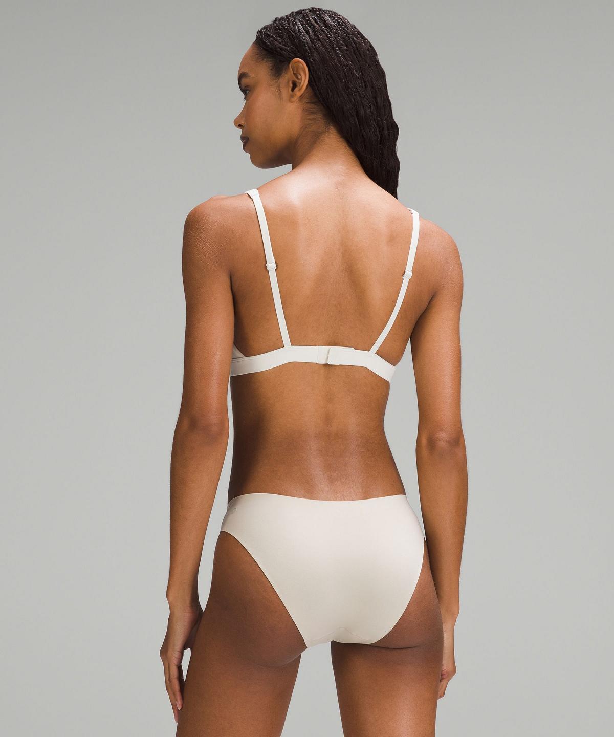 Lululemon Wundermost Ultra-Soft Nulu Trianglelette Sports BH Dame Beige | NO_LuLu86508