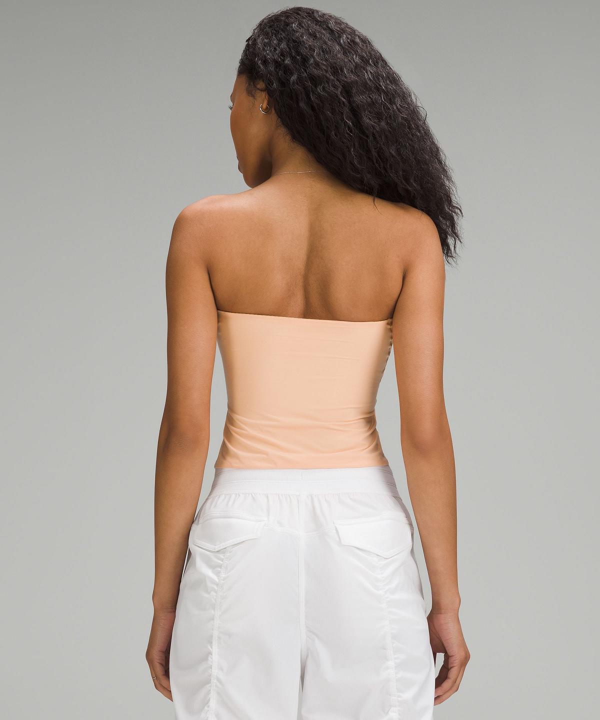 Lululemon Wundermost Ultra-Soft Nulu Tube Top Skjorte Dame Korall | NO_LuLu77115