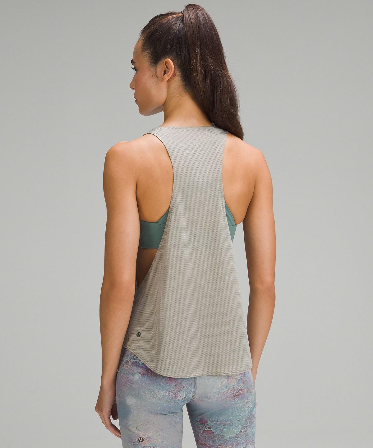 Lululemon lab Grid Mesh Training Tank Top Dame Beige | NO_LuLu78639